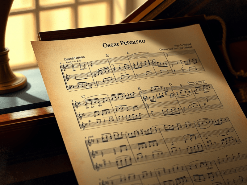 Partitura jazz. Oscar&nbsp;Petearso.